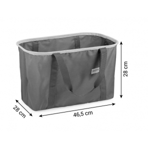 Nákupní košík skládací Click SHOP!, šedý