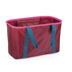 Nákupní košík skládací Click SHOP!, vínový