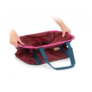 Nákupní košík skládací Click SHOP!, vínový