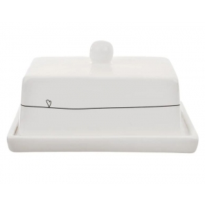 Máslenka ker. SRDÍČKA 16x12 cm