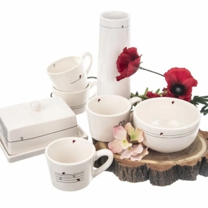 Máslenka ker. SRDÍČKA 16x12 cm