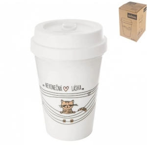 Hrnek termo pohár UH NEKONEČNÁ LÁSKA kočka 0,35 l