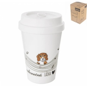 Hrnek termo pohár UH NEKONEČNÁ LÁSKA pes 0,35 l