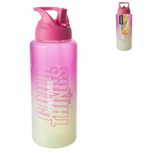 Láhev tritan uzávěr Moly pink-green 1 l