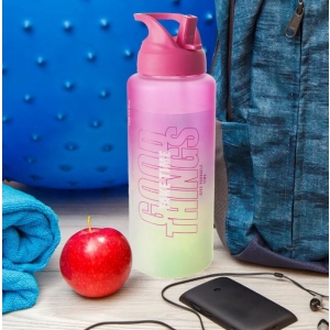 Láhev tritan uzávěr Moly pink-green 1 l