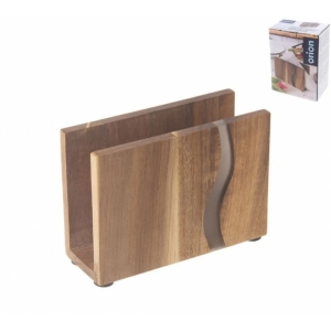 Stojan na ubrousky akácie/resin RIVER