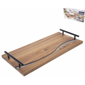 Tác akácie/resin RIVER servírovací 42x20 cm