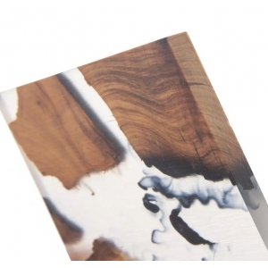 Podtácek akácie/resin RIVER 8x8 cm 1 ks