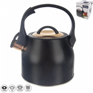 Čajník nerez píšť. Rose gold 3 l