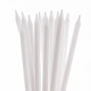 Svíčka dortová 12 ks 14,5 cm bílá