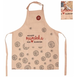 Zástěra kuch. bavlna NEJLEPŠÍ MAMINKA CZ