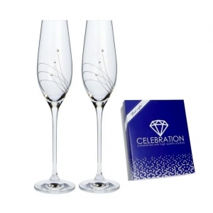 Sklenice na šampaňské 210 ml Swarovski 2 ks