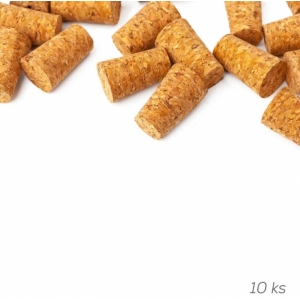 Zátka korek 10 ks 2,3/2x2,6 cm