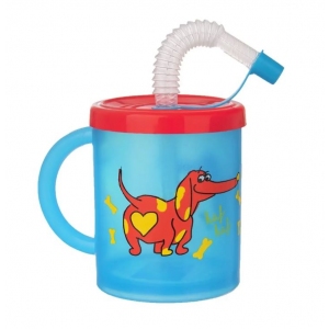 Hrnek UH dětský+pítko Rubby-pejsek 0,3 l