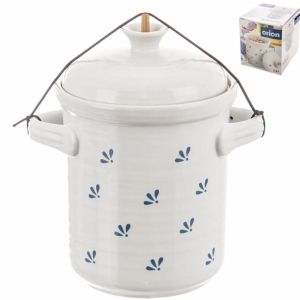 Hrnec ker. na nakl. zelen. pickles+víko 2,8 l MODROBÍLÁ