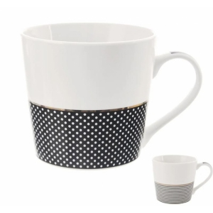 Hrnek porc. zlatá linka 0,43 l mix