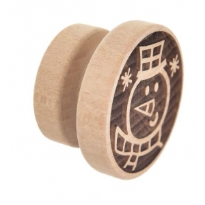 Razítko dřevo na těsto sněhulák