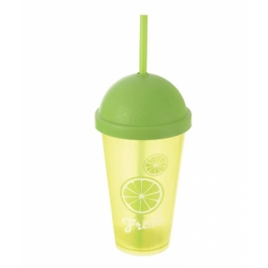 Pohár UH víčko+brčko Fresh lime 0,5 l