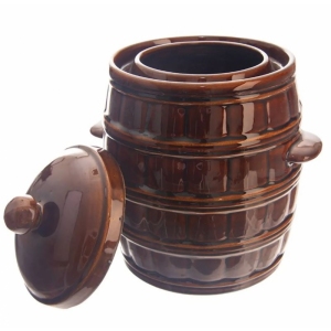 Hrnec ker. na nakládání+víko 8 l zelák