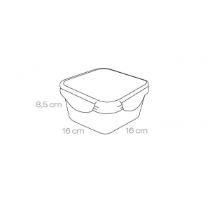 Dóza Freshbox 1.2 l, čtvercová