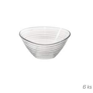 Miska sklo Derin trojhr. 6,9x6,9 cm 6 ks (UK 129884)