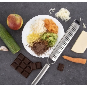 Struhadlo nerez ploché jemné s rukojetí