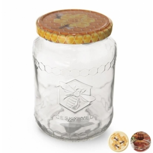 Sklenice zavařovací+víčko med 0,77 l mix