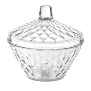 Cukřenka sklo s víkem Artemis pr. 12 cm
