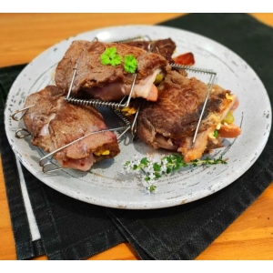 Spona na ptáčky nerez 6 ks