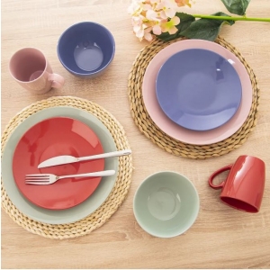 Sada jídelní kamenina Inoda 16 ks mix