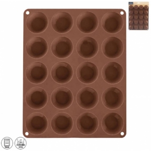 Forma silikon muffiny malé 20 hnědá
