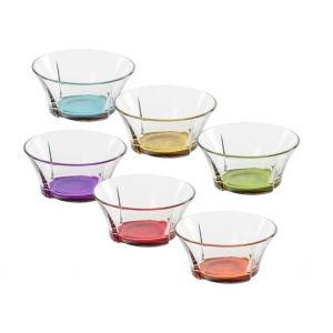 Miska sklo Truva ¤ 12 cm mix 6 ks