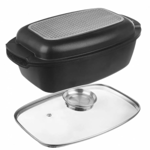 Pekáč Orion GRANDE AROMA obdélník oboustranný s poklicí 39x22x15 cm