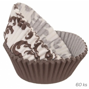 Košík cukrářský papír pr. 5 cm, v. 3 cm/60 ks mix