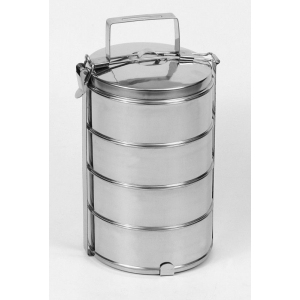 Nerezový jídlonosič 4 dílný