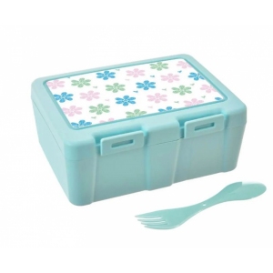 Box UH svačina Lunch 18x14x7,5 cm dělený KVĚT