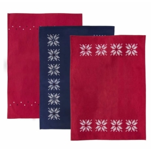 Utěrka kuch. bavlna Vánoční svetr 3 ks