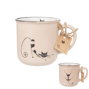 Hrnek ker. kočky 0,37 l mix