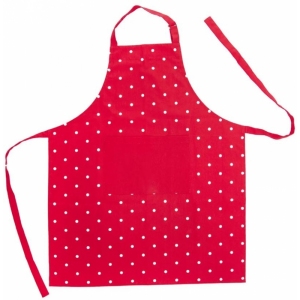 Zástěra kuch. bavlna TEČKA