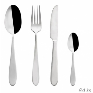 Příbory nerez Mirror 24 ks