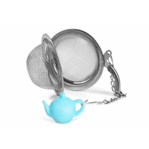 Čajítko nerez pr. 5,4 cm+přívěšek Konvička