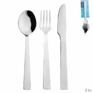 Příbory nerez Plain 3 ks