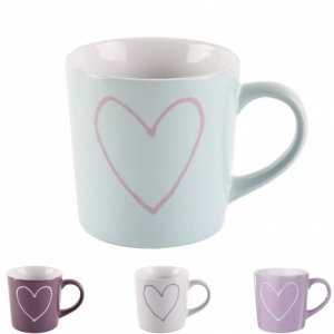 Hrnek ker. SRDCE 0,6 l mix