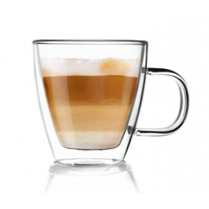 Hrnek dvoustěnné borosil. sklo DOUBLE 0,18 l