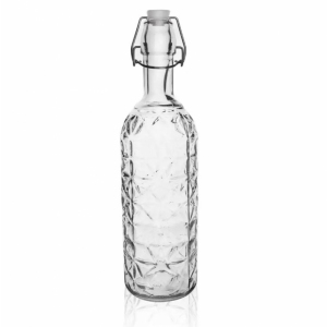 Láhev sklo/kov klip uzávěr 1,1 l Ela