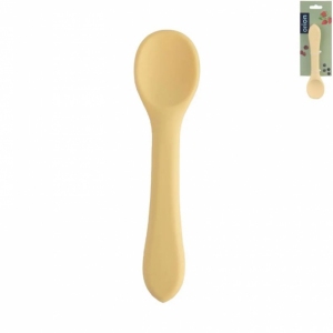 Lžička silikon/nylon dětská 1 ks žlutá