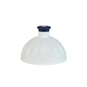 Víčko bílé/zátka modrá 533