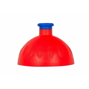 Víčko červené/zátka tmavě modrá