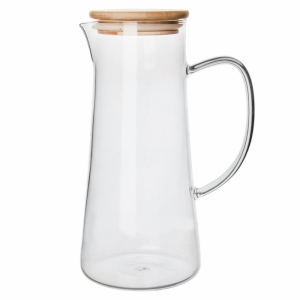 DŽBÁN SKLO/BAMBUS+VÍČKO 1,5 L
