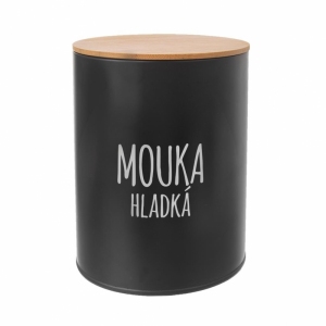 Dóza BLACK Mouka hladká